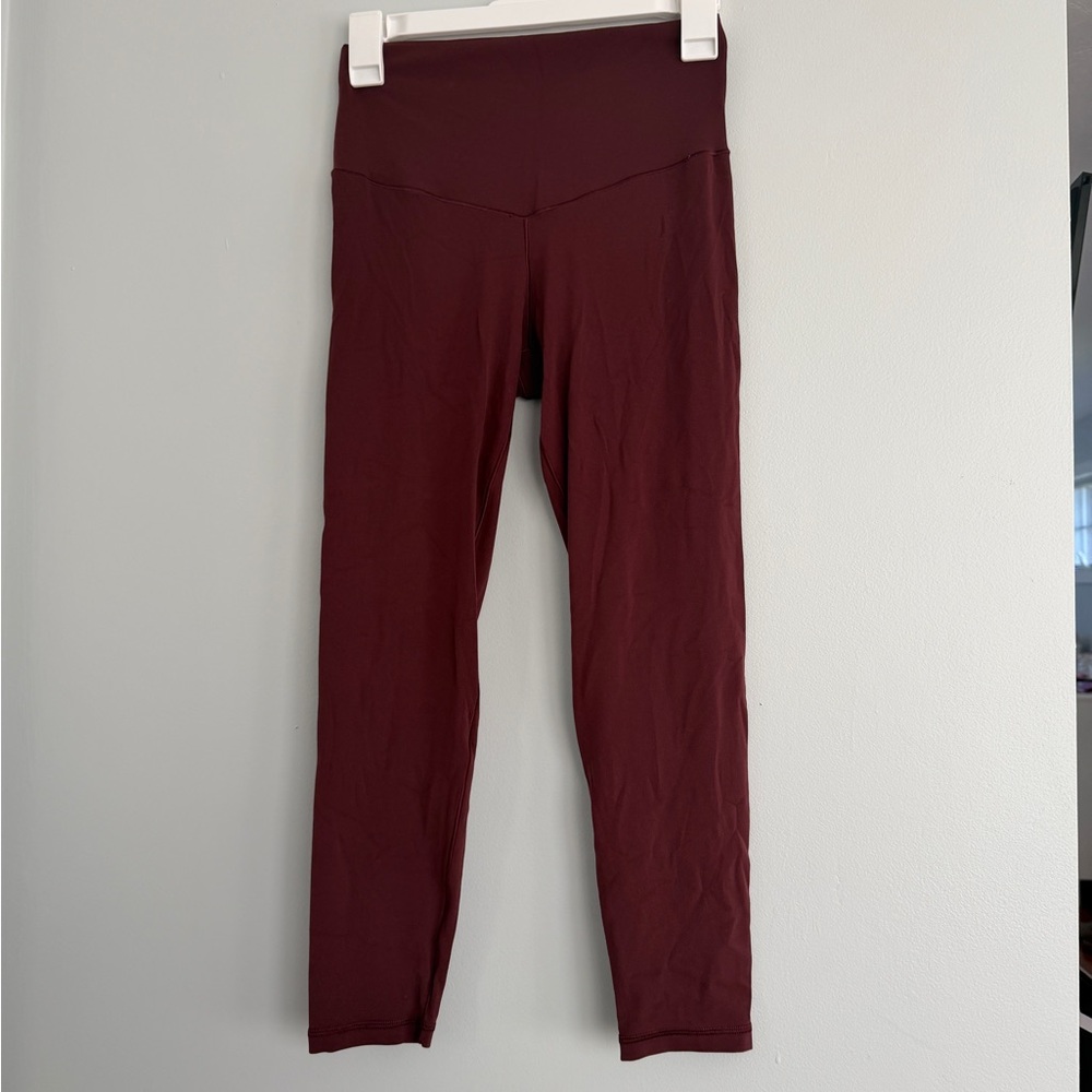 Aerie Maroon Offline 7/8 Leggings - Picture 1 of 7